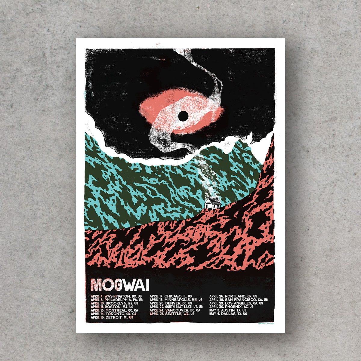 Mogwai Gigposter Screenprint USA